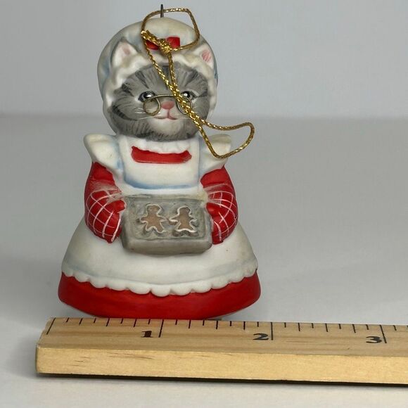 Vintage Kitty Cucumber Christmas Ornaments by Schmid Set of 2 - Picture 8 of 15